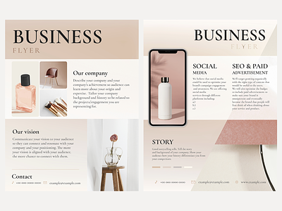 Brown Aesthetic Campaign Flyer Templates | Feminine Style