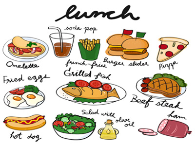 Free Vectors: Breakfast, Lunch, Dinner by rawpixel on Dribbble