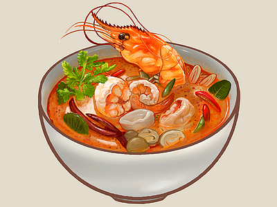 Asian Food Bliss:  Thai Tom Yum Kung