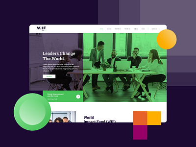 World Impact Fund landing web design website