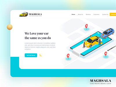 Maghsala -Car Wash Landing car wash car website landing