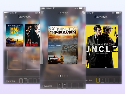 Movies App design sketch visual