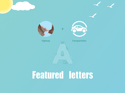 Featured Letters design sketch visual