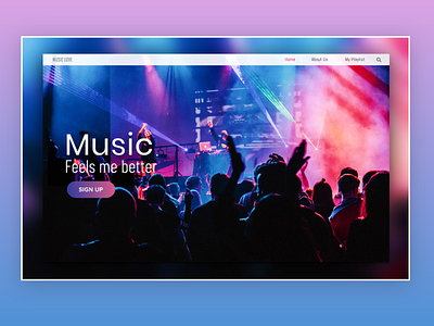 Music Band Landing Page Design