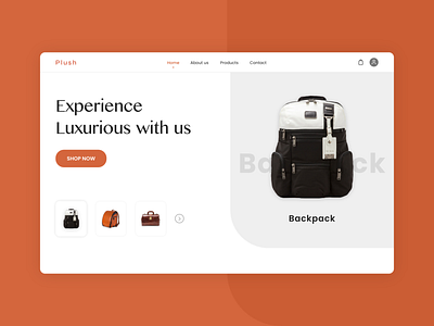 Ecommerce Website Design bags design ecommerce ecommerce app ecommerce business ecommerce website design fashion app fashion brand landingpage product design typogaphy ui ux design ui design