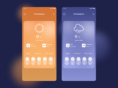 Weather App Design