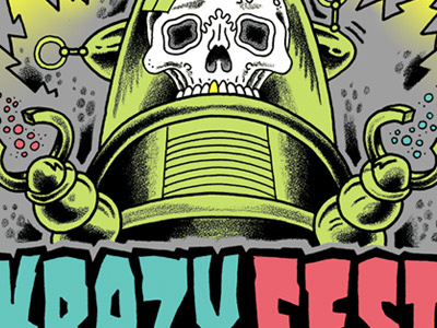 Krazy Fest t-shirt design festival hardcore krazy fest louisville punk rock