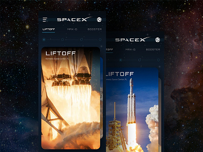 iPhone X Falcon Heavy app branding design flat icon ios mobile sketch typography ui ux vector