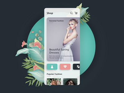 Fashion Shopping App app colors ecommerce fashion fashion app ios mobile shopping shopping app trend