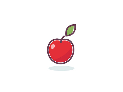Apple apple fruit icon illustration