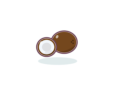 coconut coconut design fruit fruits icon illustration vector