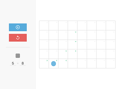 Checker Walker animation checker game minimal visualization