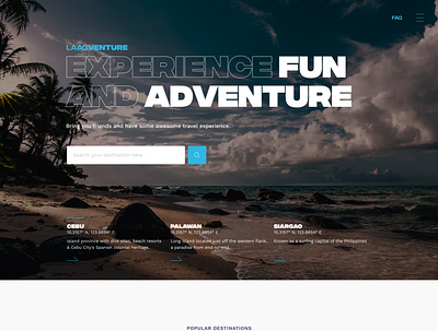 Travel and Adventure Website adventure travel website