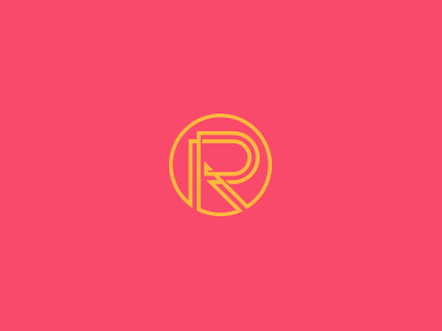 R Logo branding design icon logo process symbol