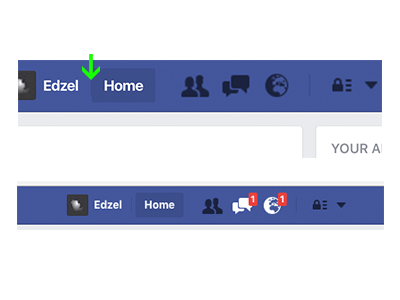 Facebook UI: Stick to Separator or Not?