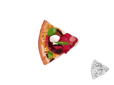 You want a pizza me, boy? adobe food illustrator photoshop pizza vector vinny