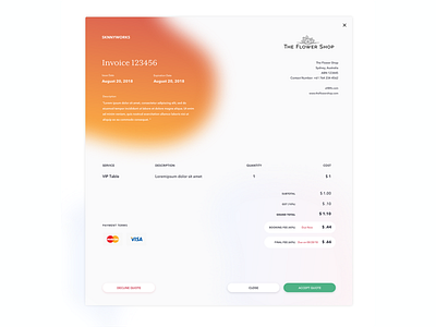 Invoice Design - Modal invoice invoice design invoice template modal quotation ui ux