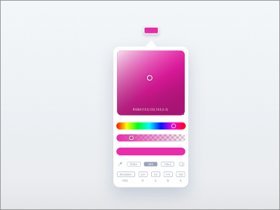 Daily UI - #001 Color Picker color picker sketch ui