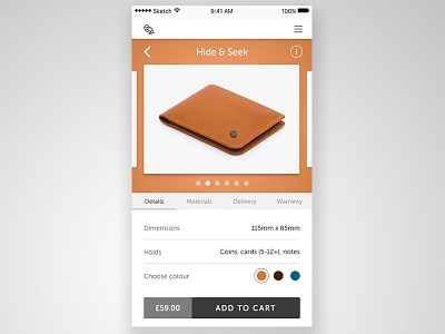 Daily UI 012: e-commerce shop single item