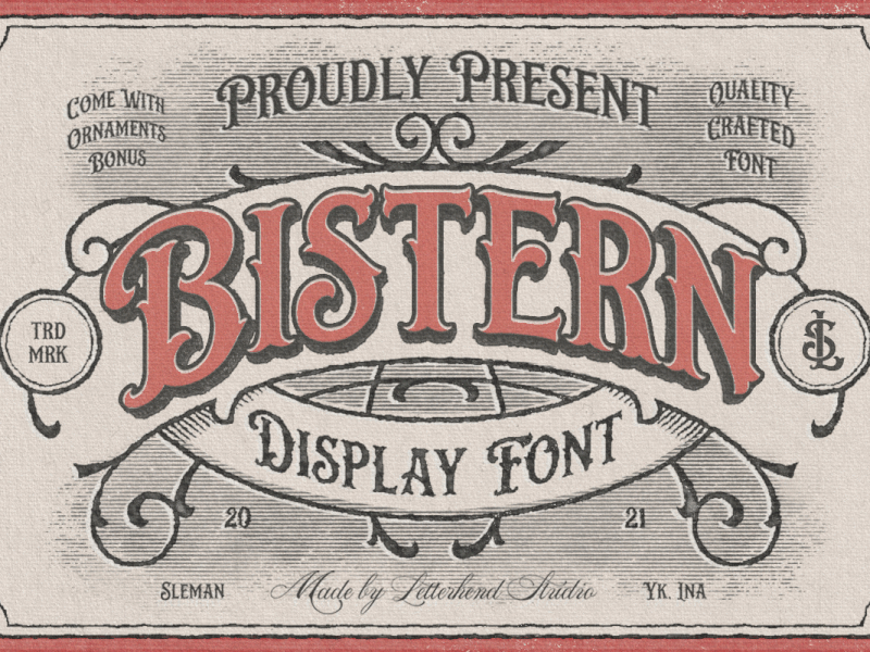 Bistern - Victorian Display Font elegant