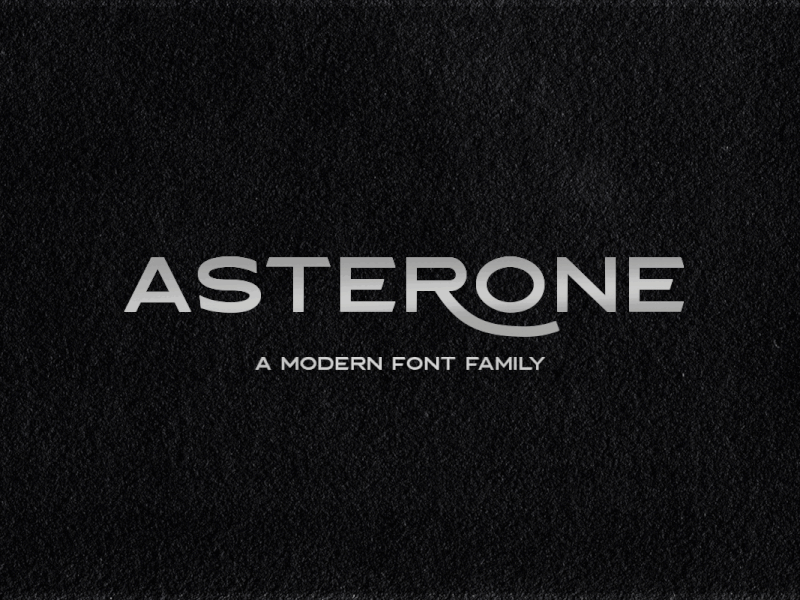 Asterone – Modern Font Family bold font