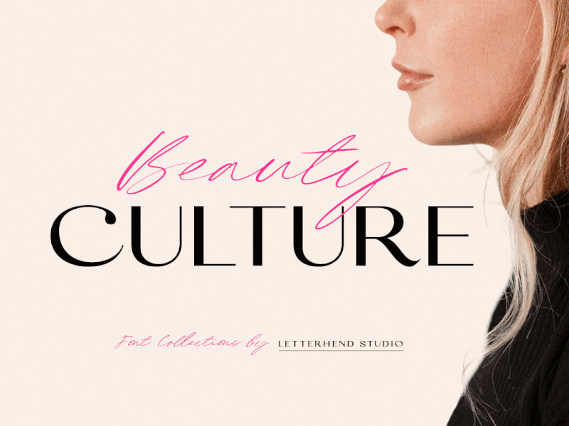 Beauty Culture - Font Duo headline font