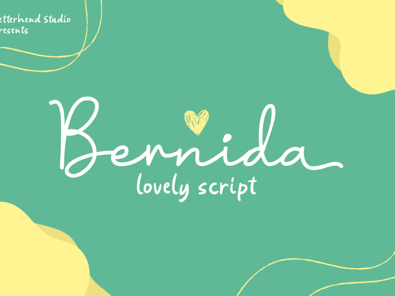 Bernida - Lovely Script cursive font