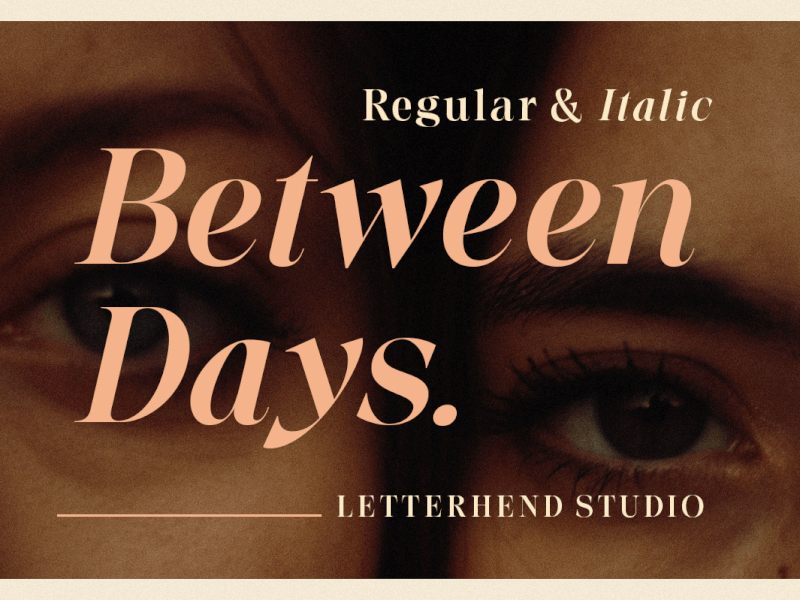 Between Days - Sophisticated Serif invitation font
