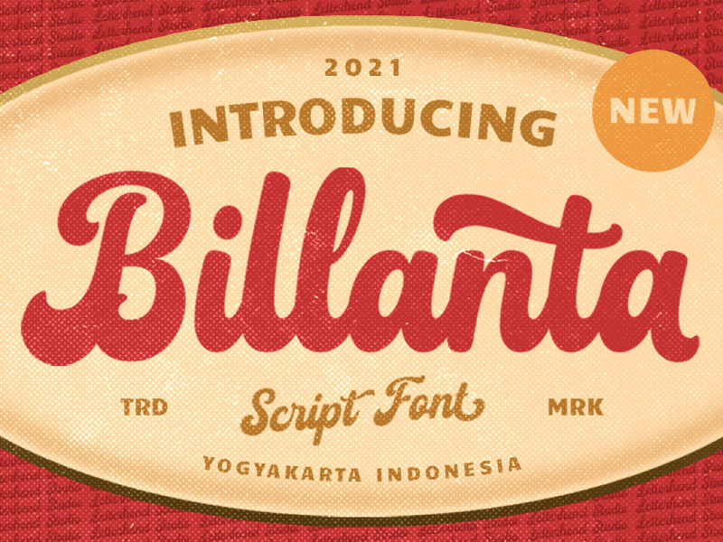 Billanta - Vintage Bold Script groovy font
