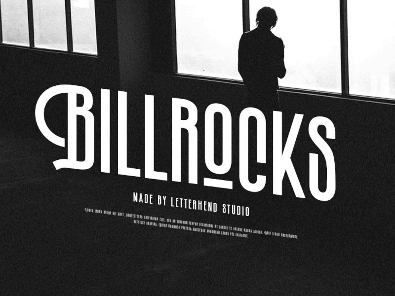 Billrocks – Sans serif Display Font classy font
