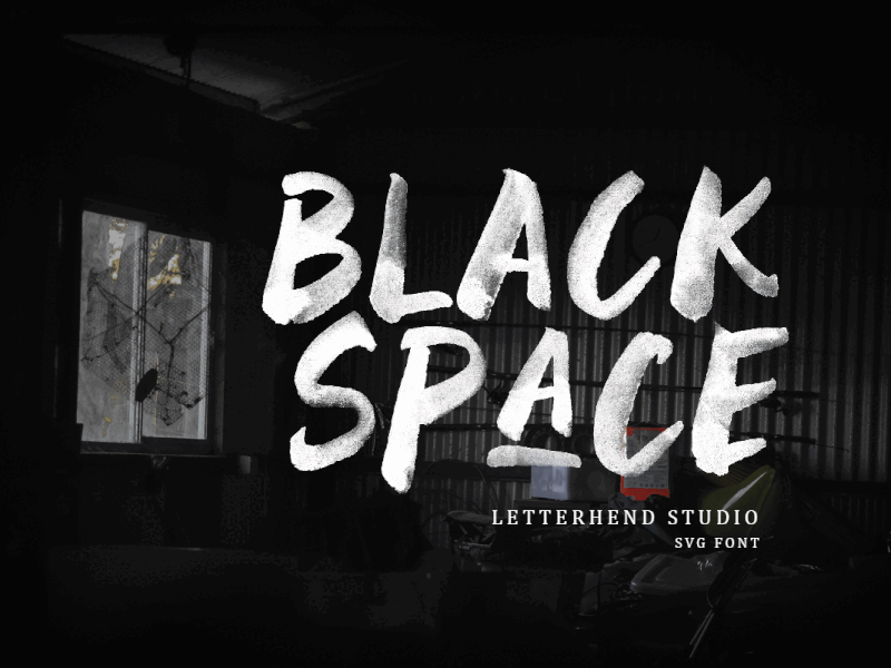 Black Space SVG Font multilingual