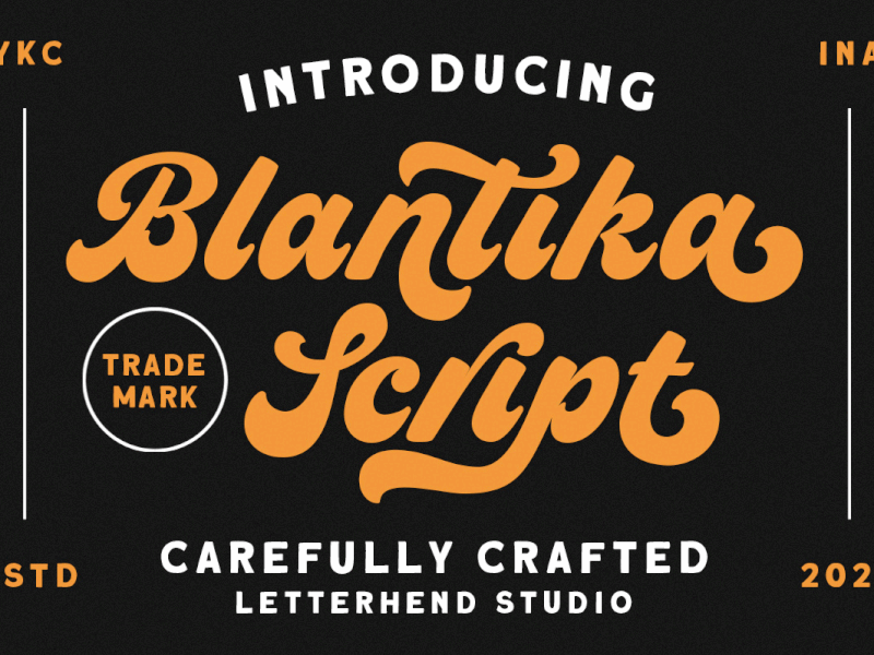 Blantika Script by Letterhend Studio on Dribbble