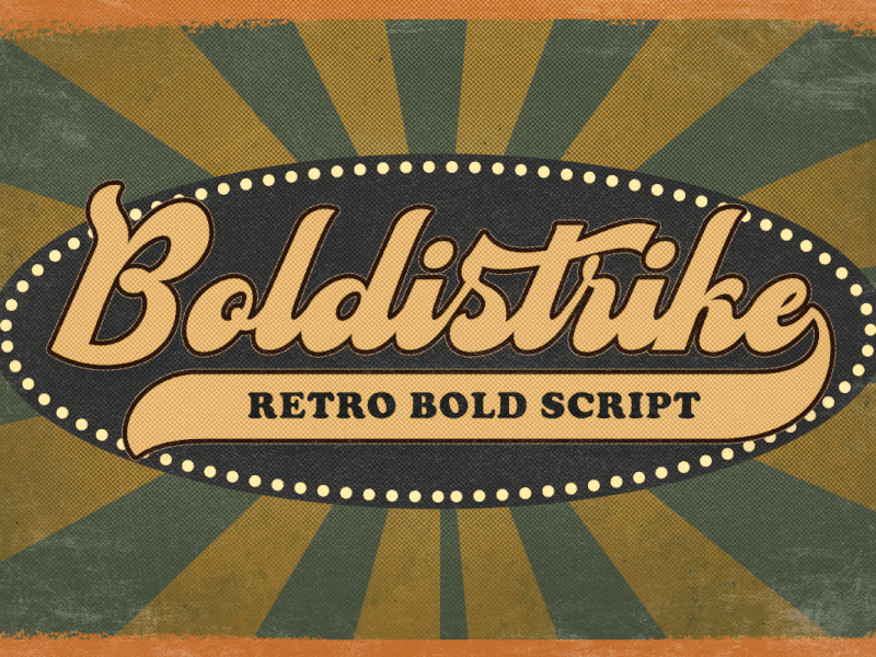 Boldstrike - Retro Bold Script