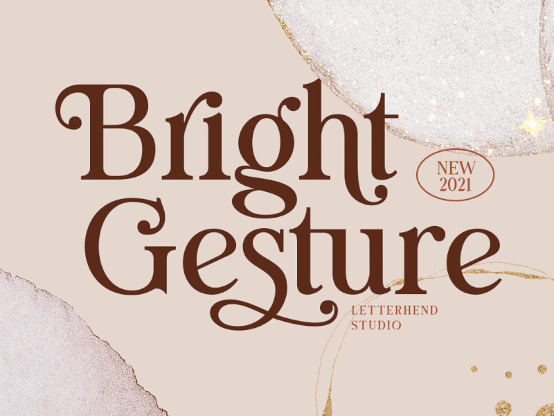 Bright Gesture romantic font