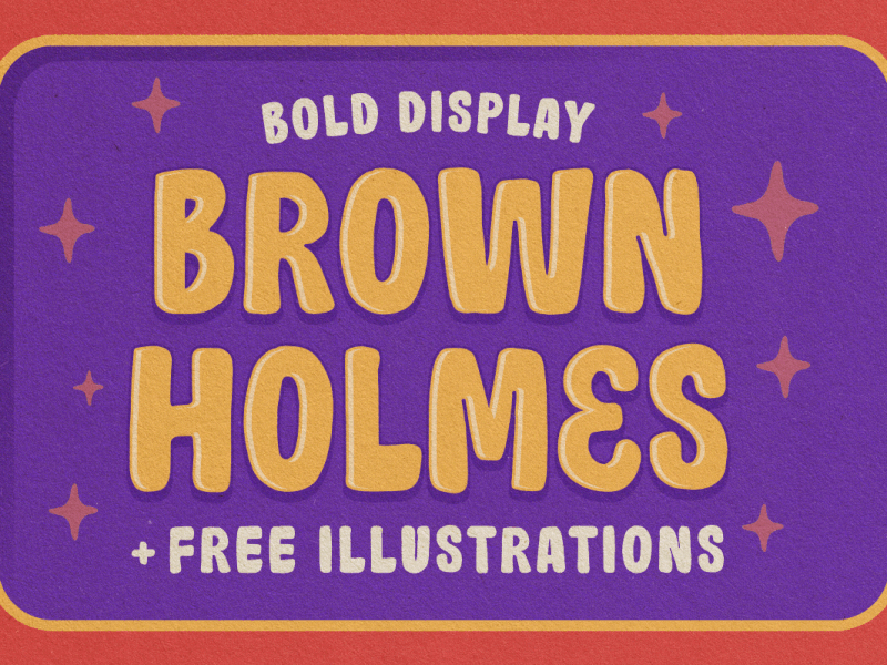 Brown Holmes balloon font