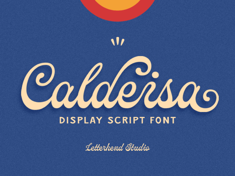 Calderisa - Unique Display Script logo font