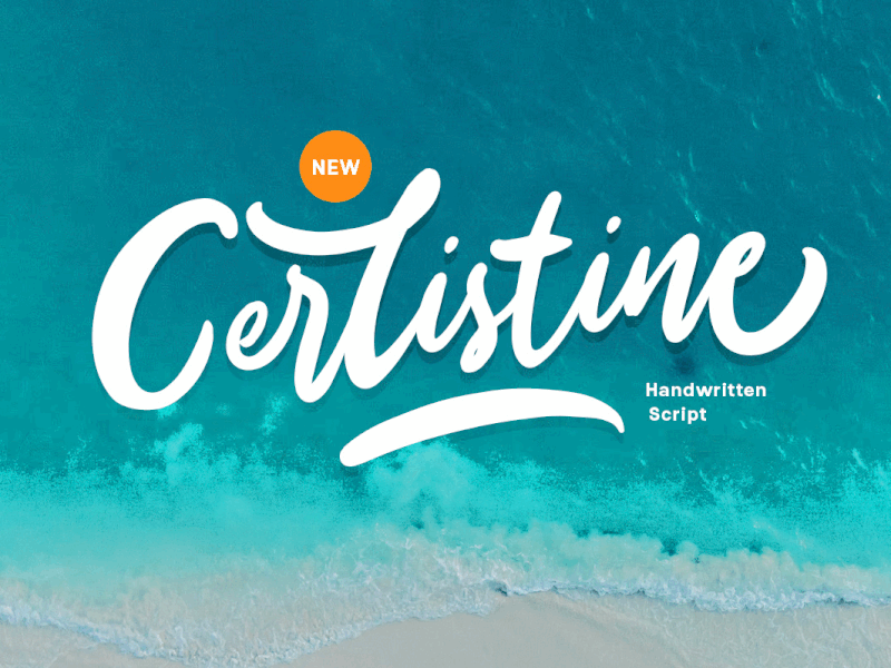 Cerlistine - Handwritten Script girly font