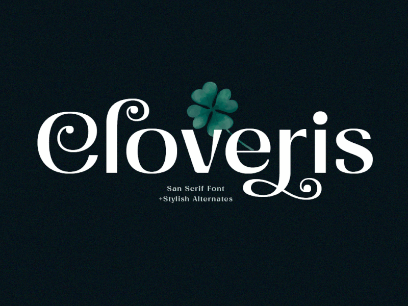 Cloveris – Stylish Sans Serif Font