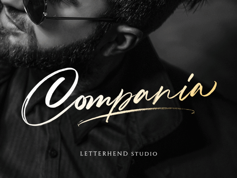 Compania - Luxury Signature headline font