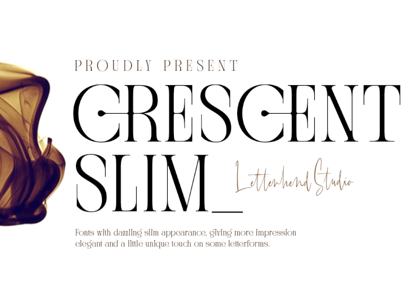 Crescent Slim - Stylish Serif Font simple font