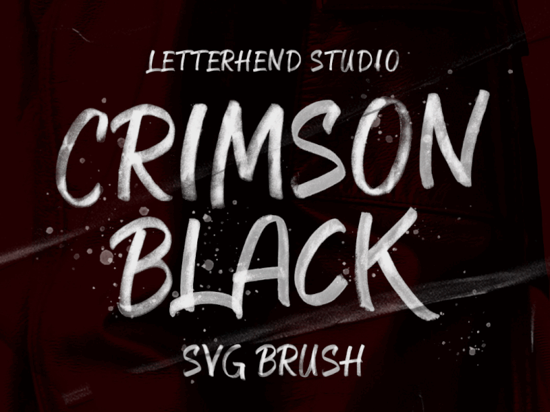 CRIMSON BLACK - SVG Brush Typeface