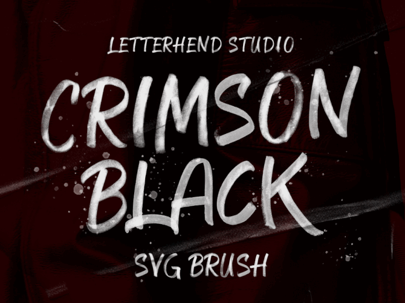 CRIMSON BLACK - SVG Brush Typeface svg transparent