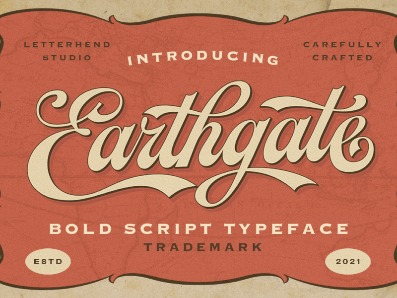 Earthgate - Bold Script Typeface