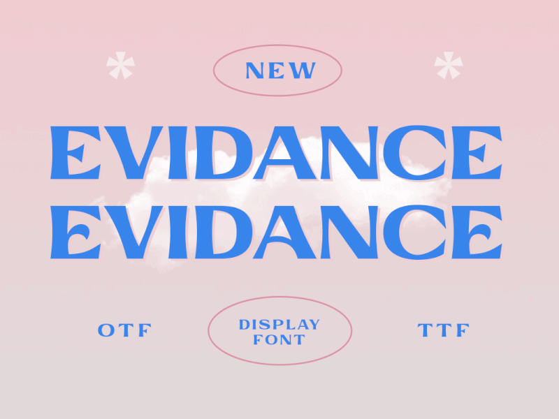 Evidance - Display Font trendy