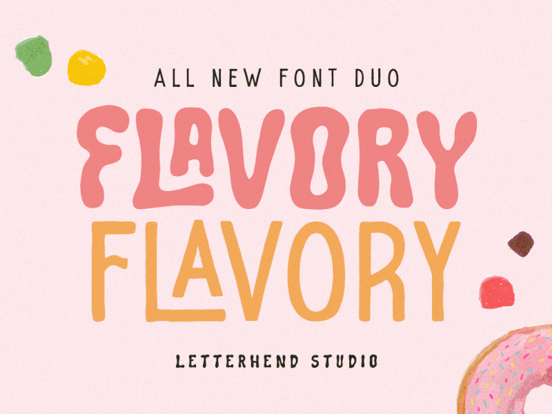 Flavory - Fun Font Duo bundle font