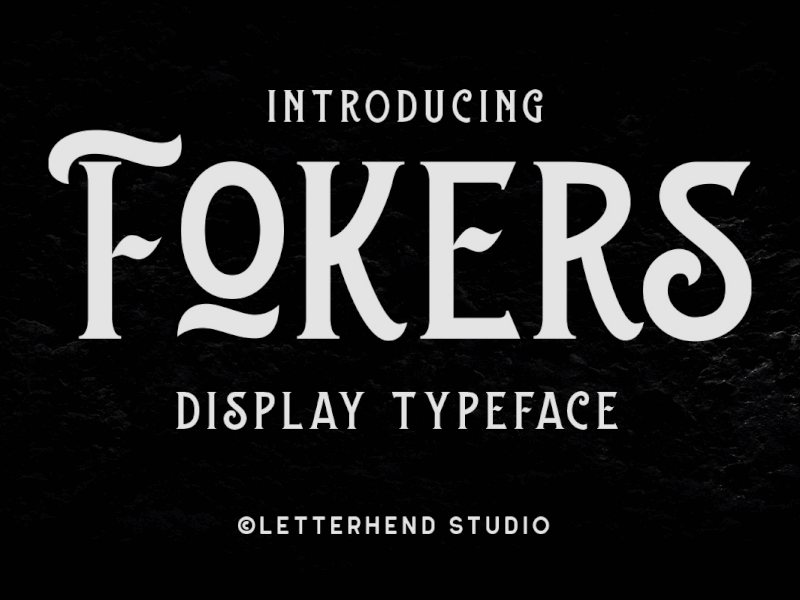 Fokers - Display Typeface vectorian font