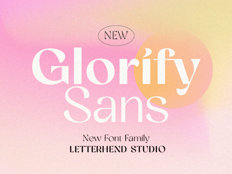 Glorify Sans - 8 Weight Style sans serif font family