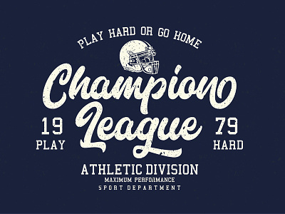 Football Logo Lettering football letterhend lettering logo marttabuck old school opentype retro script vintage
