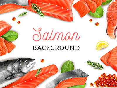 Salmon background by Macrovector on Dribbble