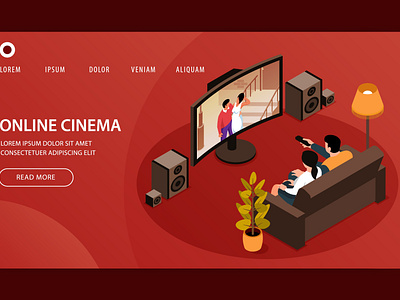 Online cinema website design
